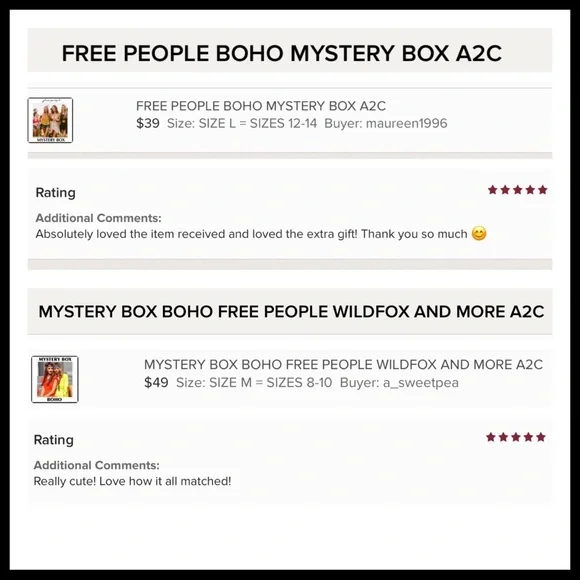 FREE PEOPLE BOHO MYSTERY BOX A2C - Picture 9 of 16